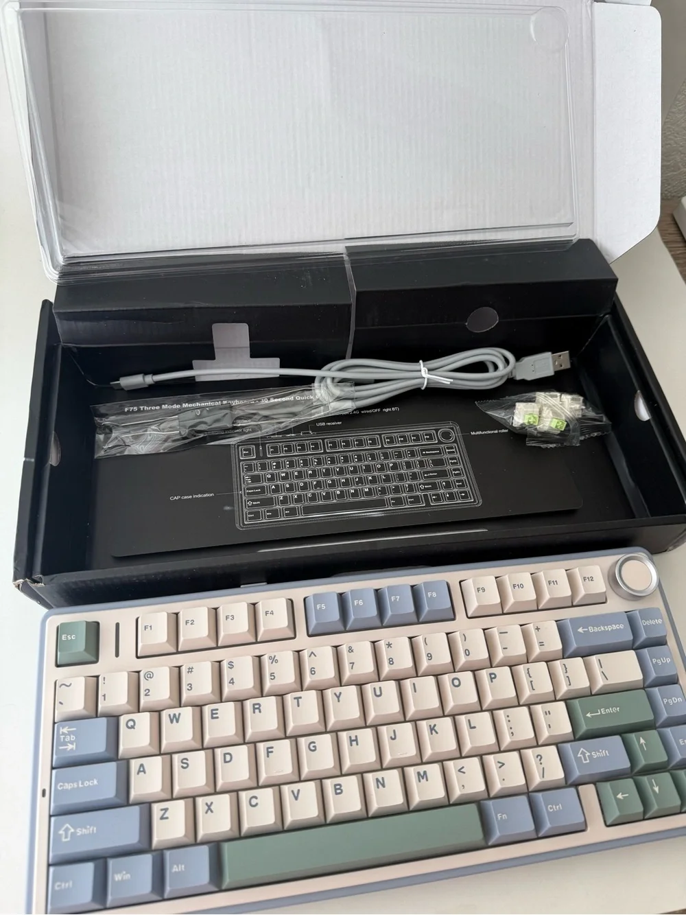 Brand new AULA F75 wireless mechanical keyboard - creamy sound, RGB backlight,