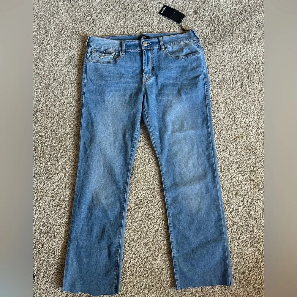 NWT True Religion Ricky Single Needle Flap Straight Jean Relaxed Size 36 Men's
