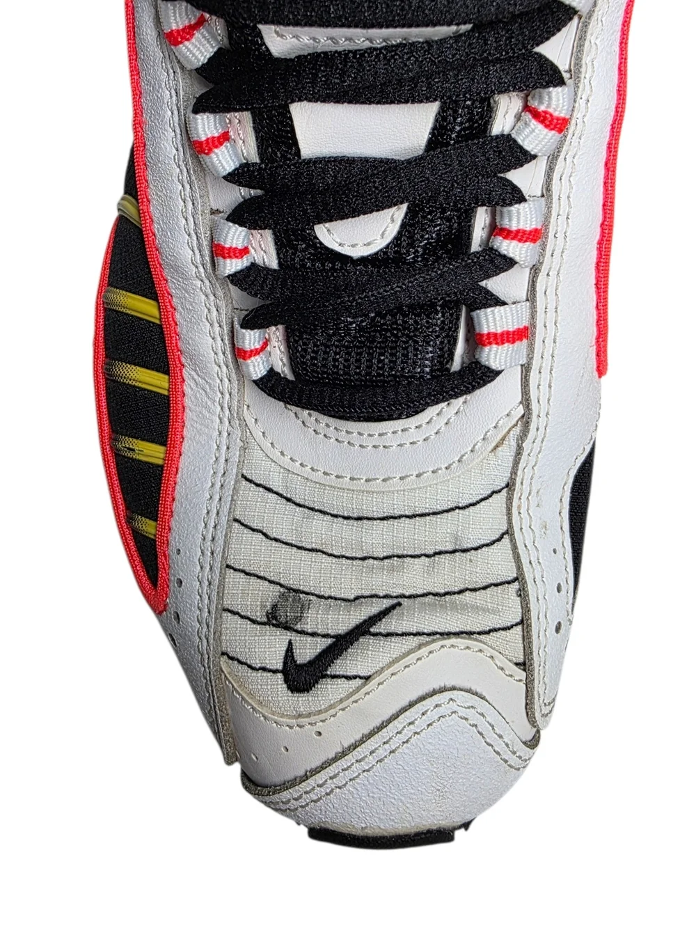 Nike Air Max White Black Neon Yellow Running Sneakers