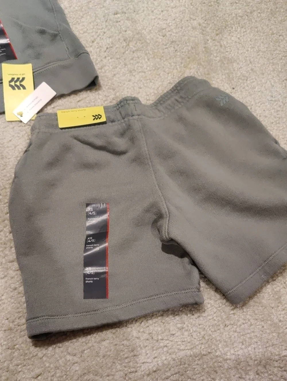 New!All In Motion Boys Sage Green French Terry Hoodie & Shorts Set Y2K Cottageco