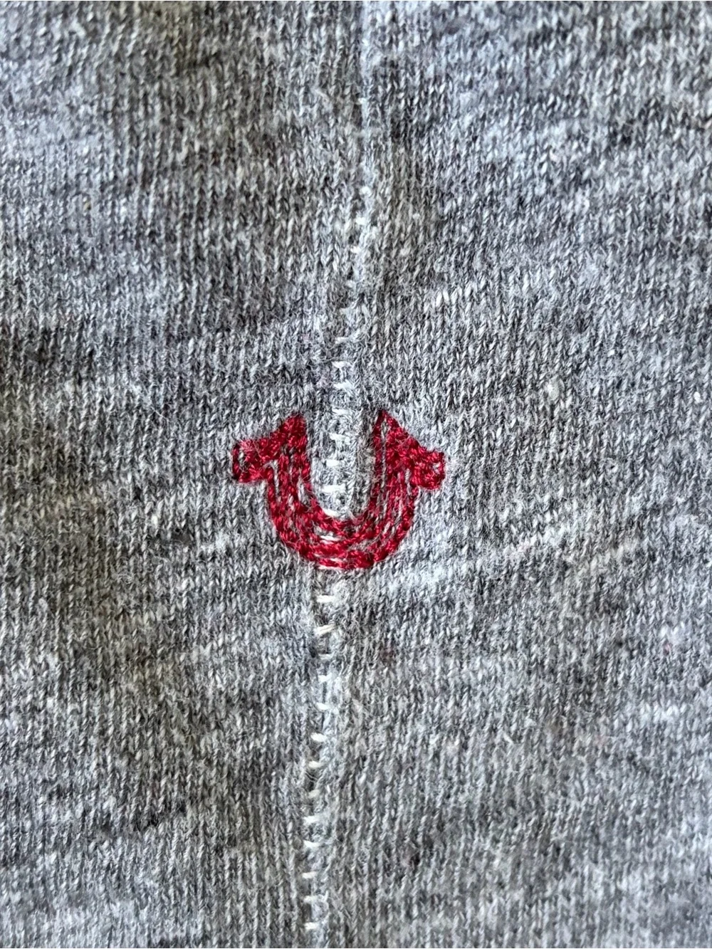 True Religion Grey Heather Pullover Sweatshirt
