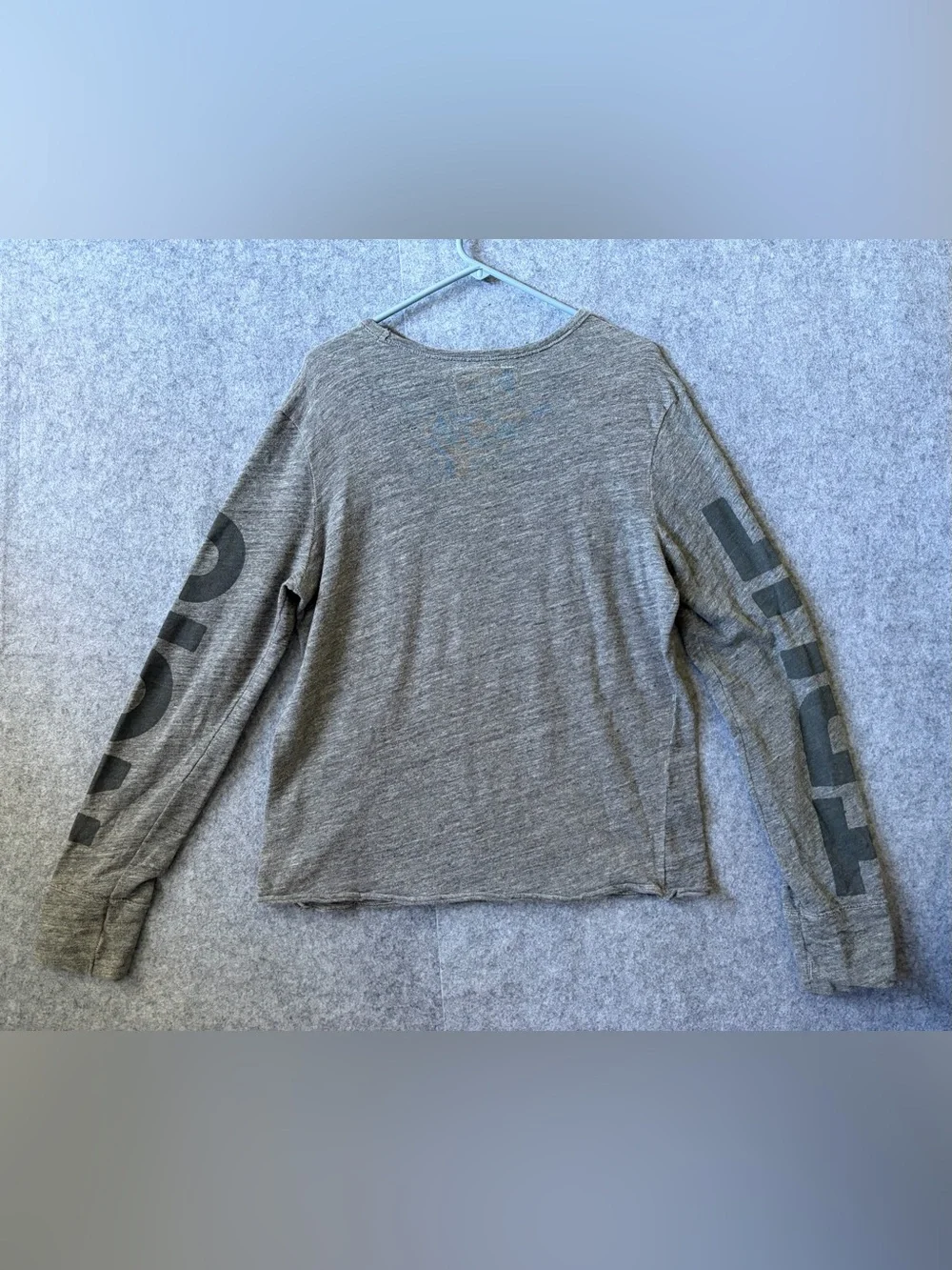 True Religion Grey Heather Pullover Sweatshirt