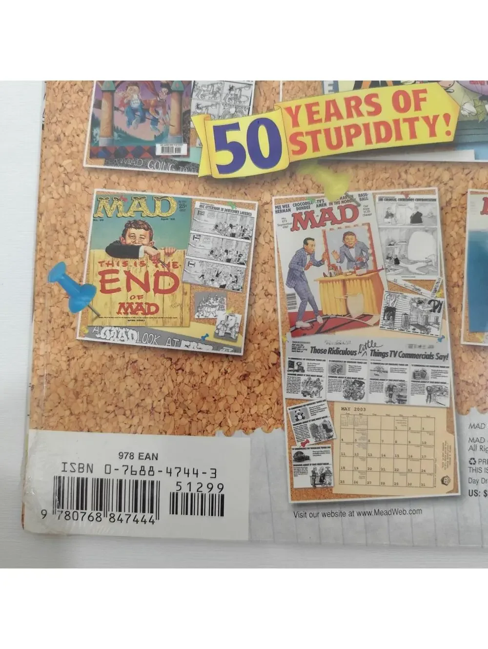 Mad 50 years Of Stupidity A 16-Month 2003 Calendar New Sealed