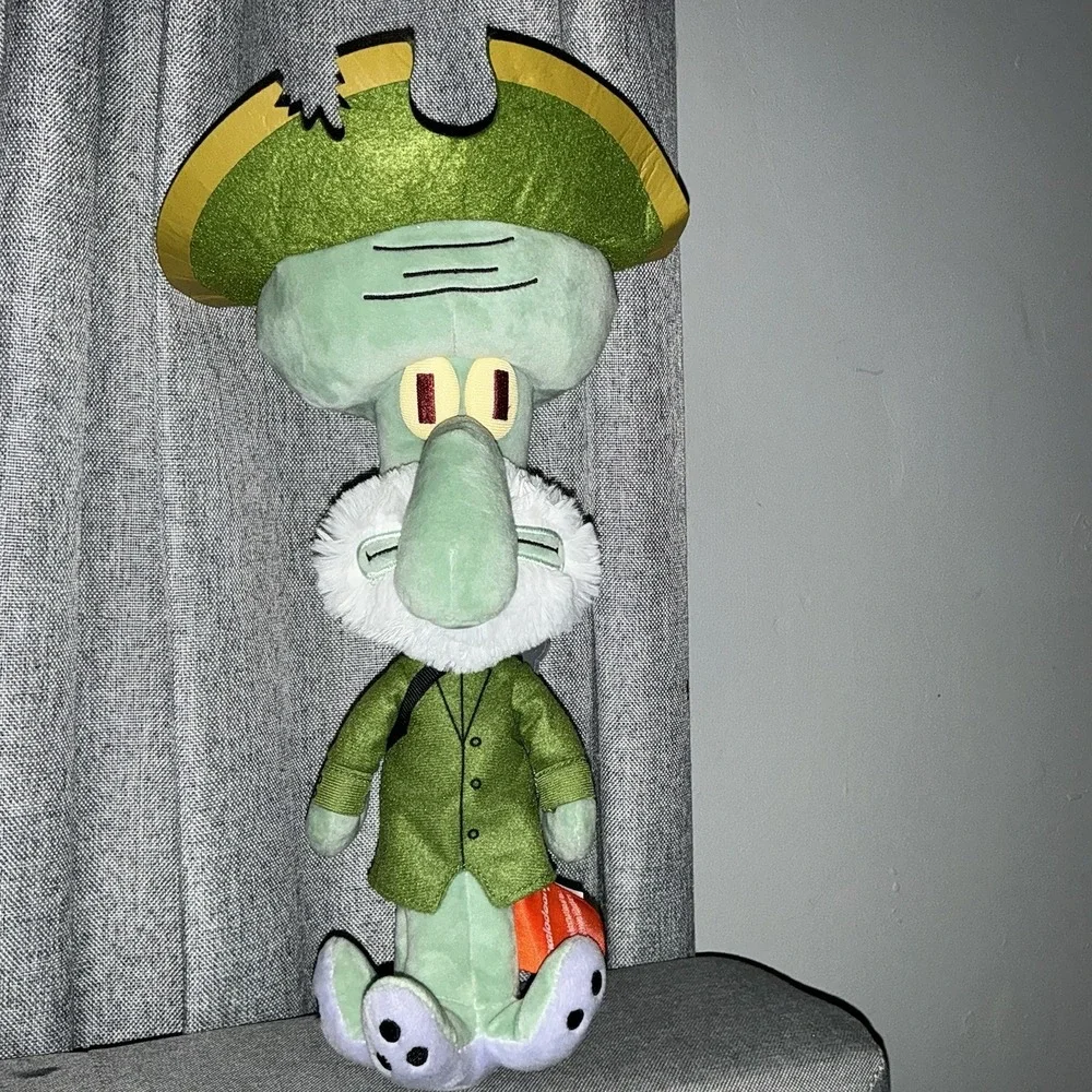 Rare Pirate Squidward SpongeBob Nickelodeon Plush Stuffed Animal Captain Outfit