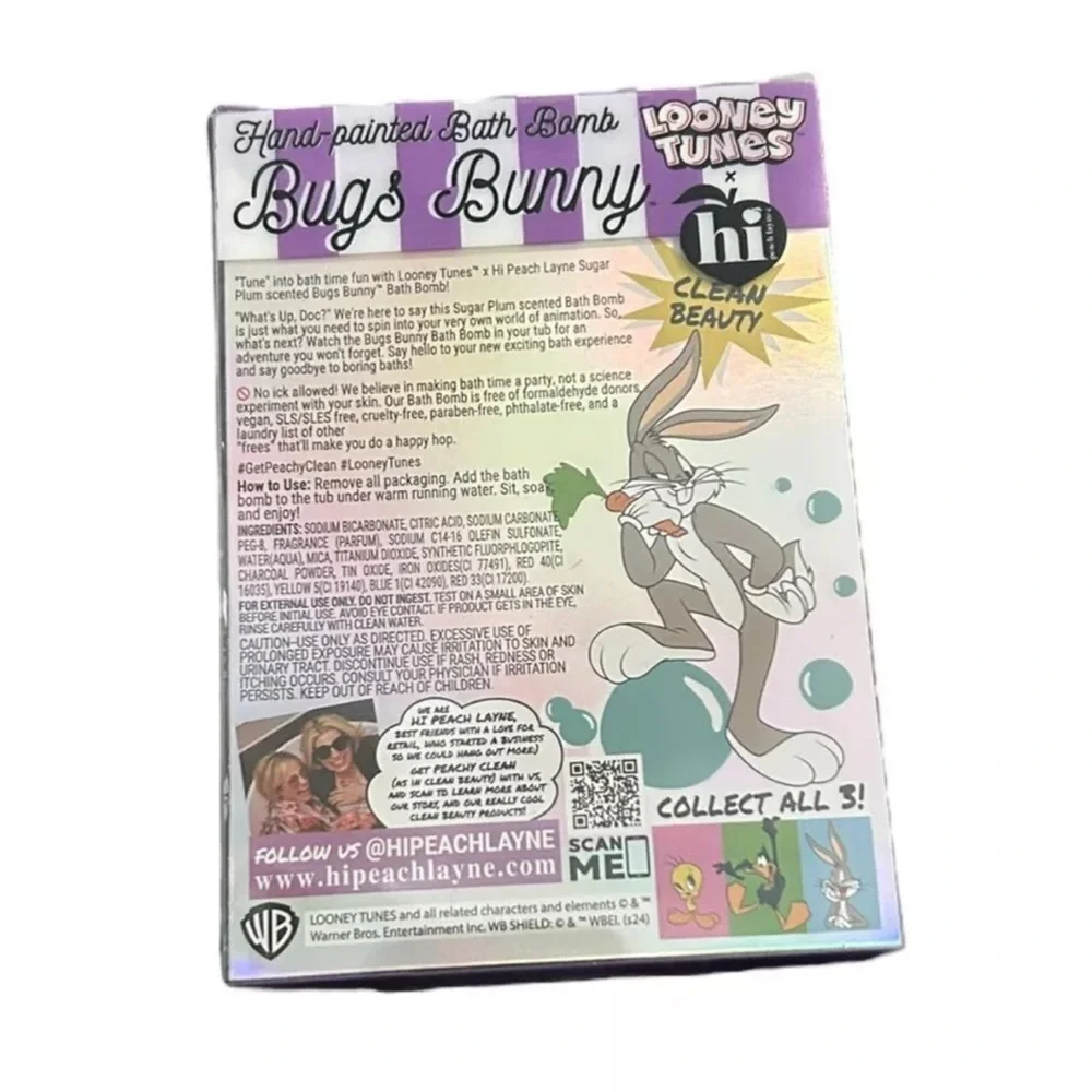 6 Looney Tunes Character Bath Bombs Duffy, Bugs Bunny and Tweetie!