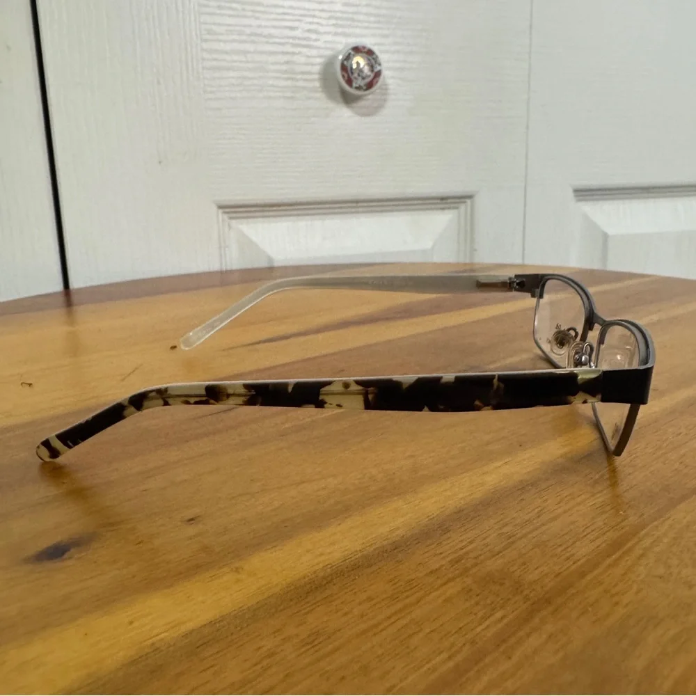 Candie’s C Onix BLK Black Half‎ rim cat eye eyeglasses frames 50 16 135