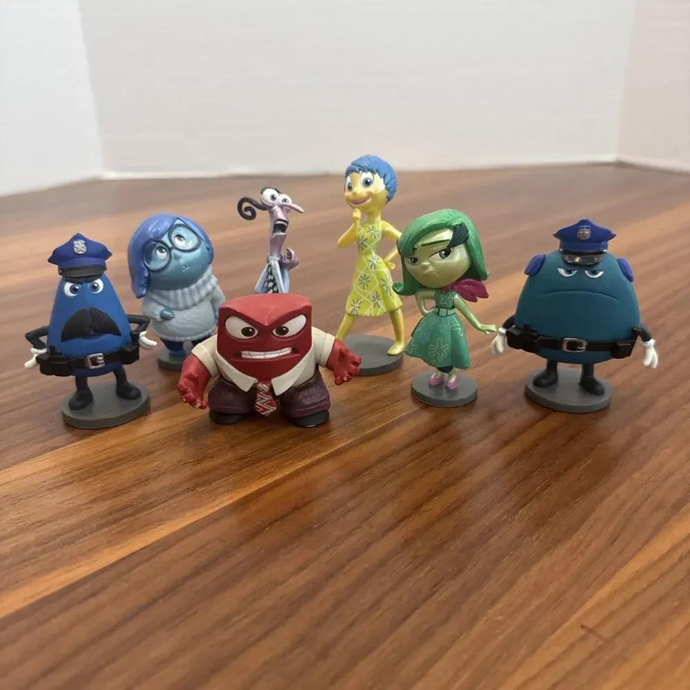 Disney Infinity 3.0 Inside Out Playset Lot 7-Disgust, Sadness, Joy, Anger, Cops