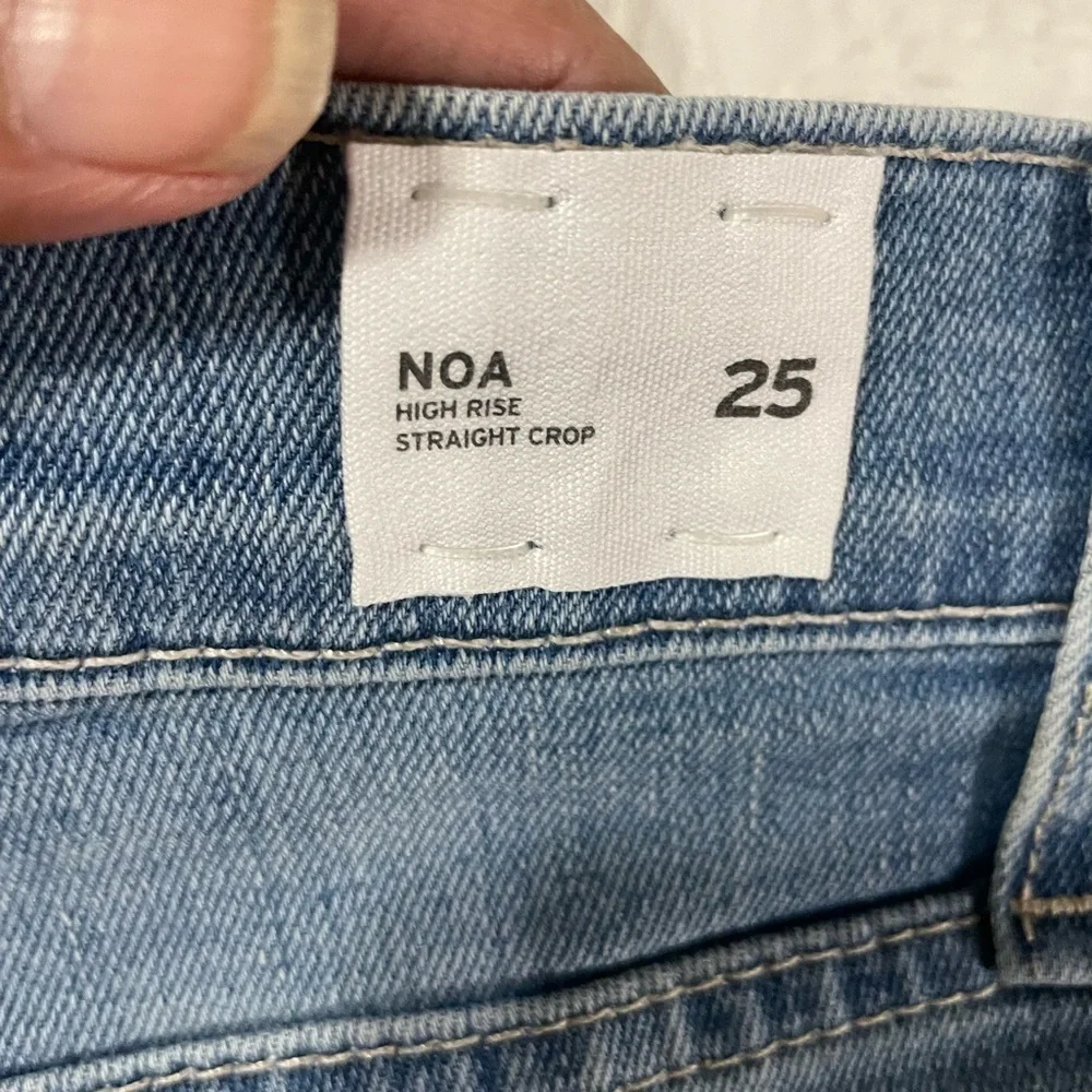 NWT Hudson NOA High Rise Straight Crop Size 25