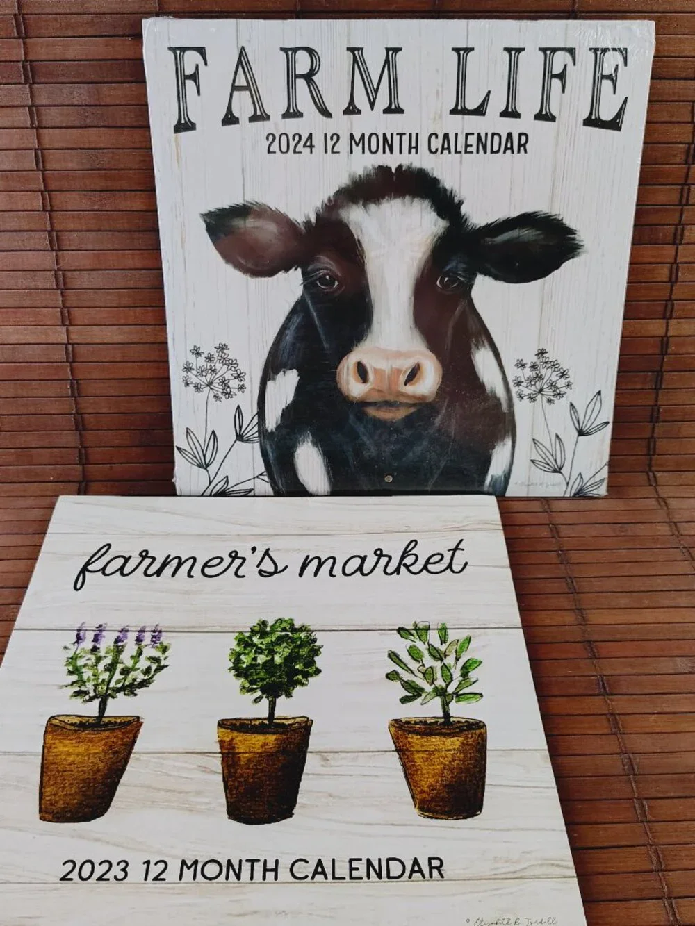 Farm Life 2024 Farmer's Market 2023 Lot 2 Wall Calendars 12 Month
