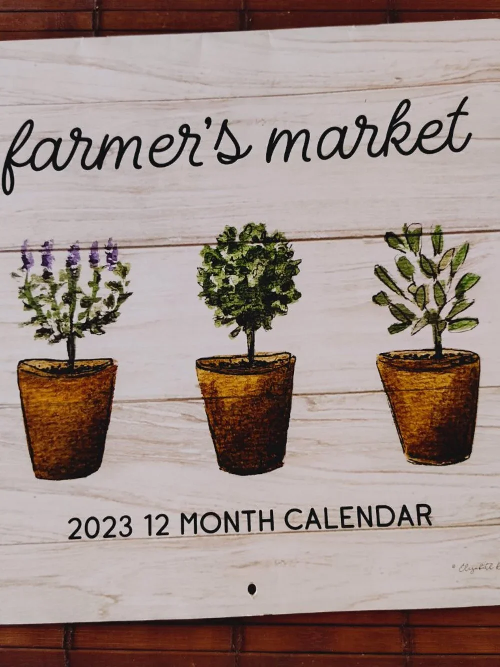 Farm Life 2024 Farmer's Market 2023 Lot 2 Wall Calendars 12 Month