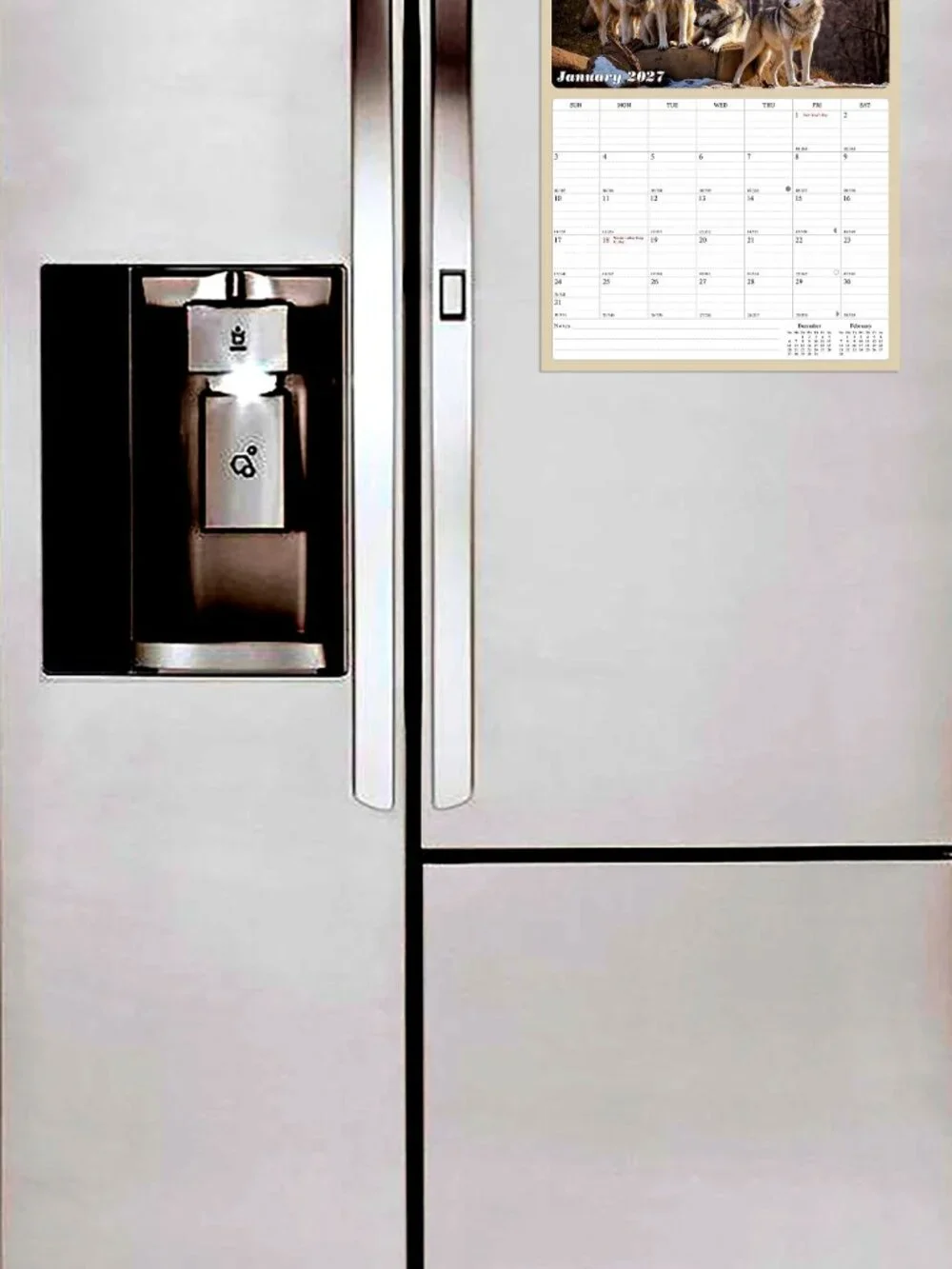 2027 Calendar Magnetic Peel & Stick 12 Months 8.5