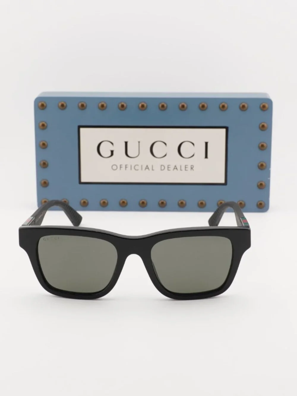 Gucci GG2089S 001 Square Sunglasses - Black\Grey
