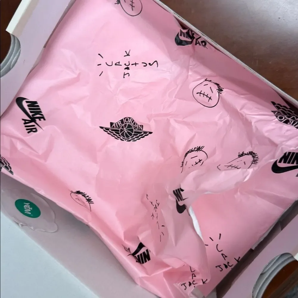 Nike Cream Shoe Box with Brown Logo
