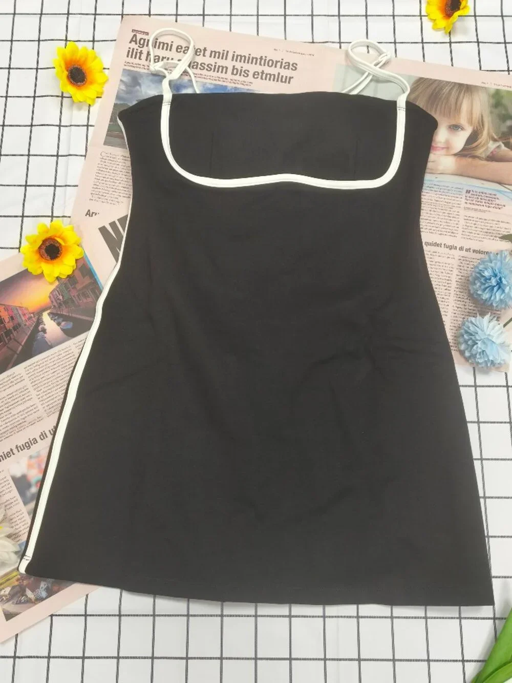 ALO Yoga Black & White Dress💋Summer Weekend Sporty Dress Easy Outfit🎾Brand New