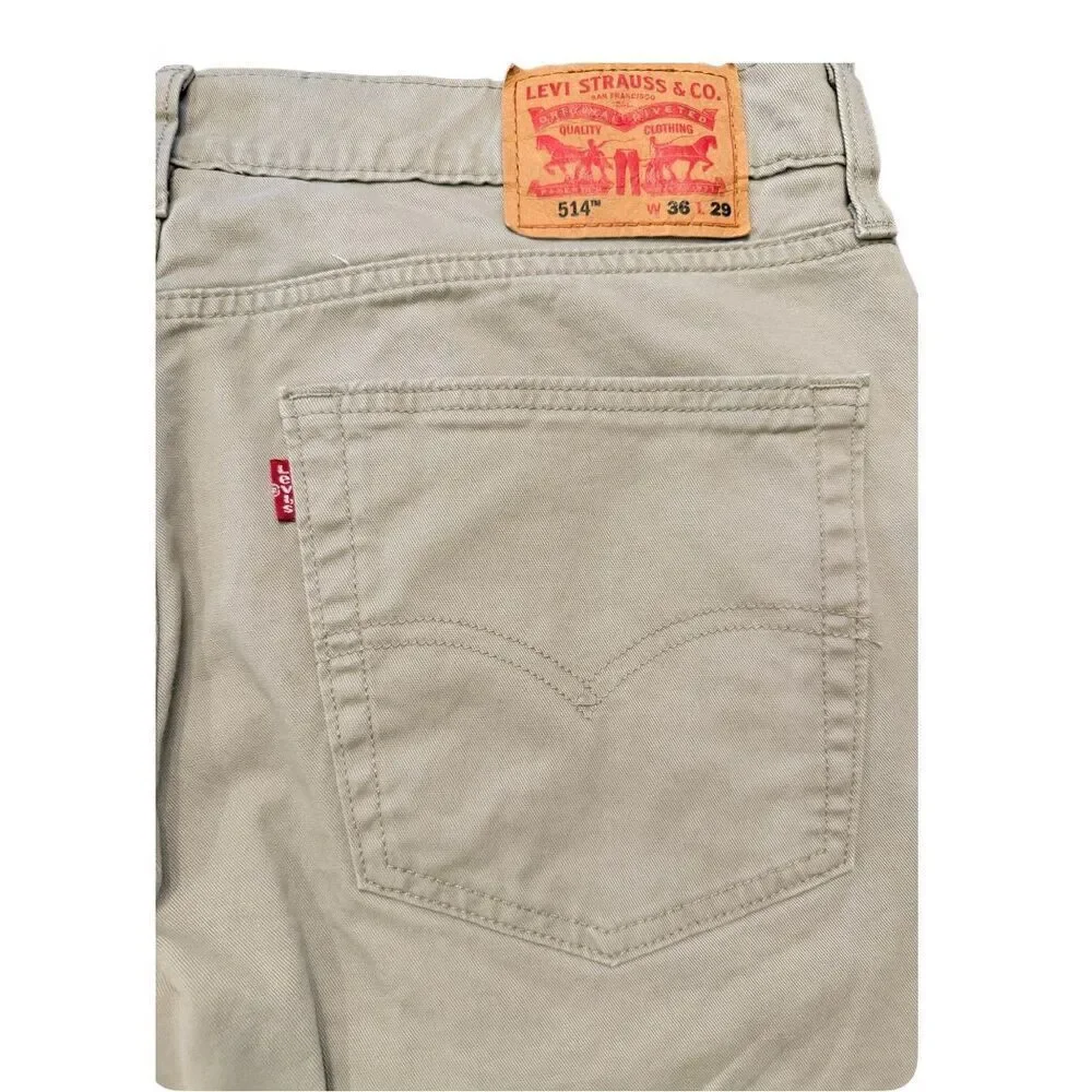 Levi’s 514 Straight Fit Men’s Jeans Tan/Khaki 36/29