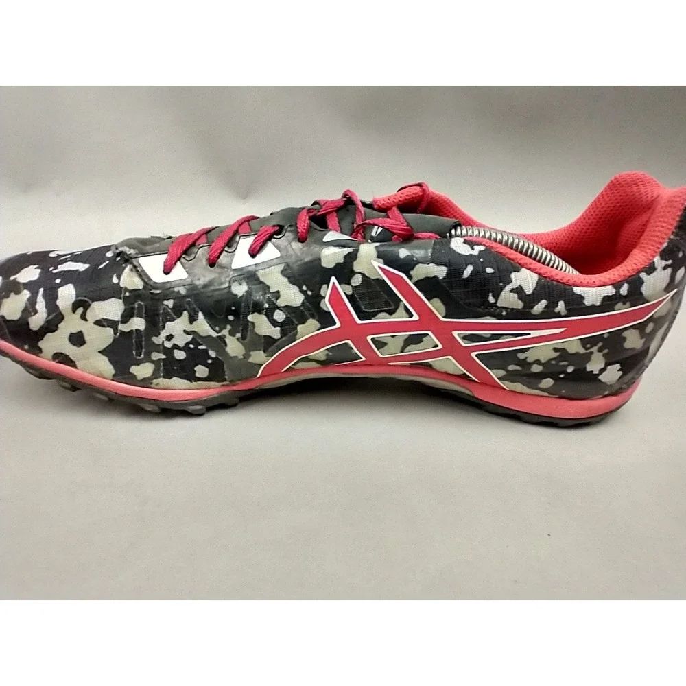 Asics Gun Lap Mens 13 G508Y Cross Freak 2 Black Fiery Red Gray No Spikes‎ Track