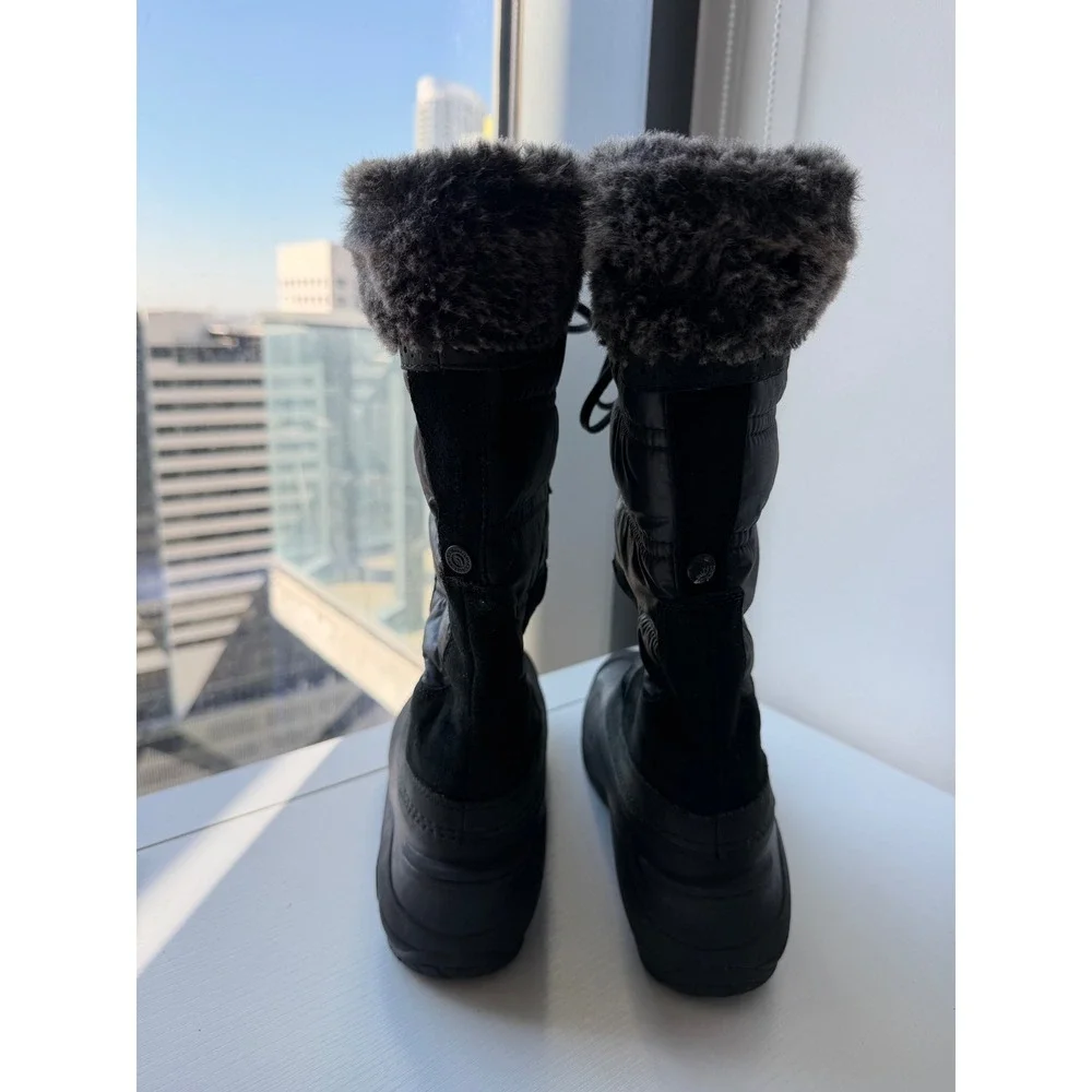 The North Face Shellista Women's Winter Boots Black Fur Lined US 8 EU‎ 39