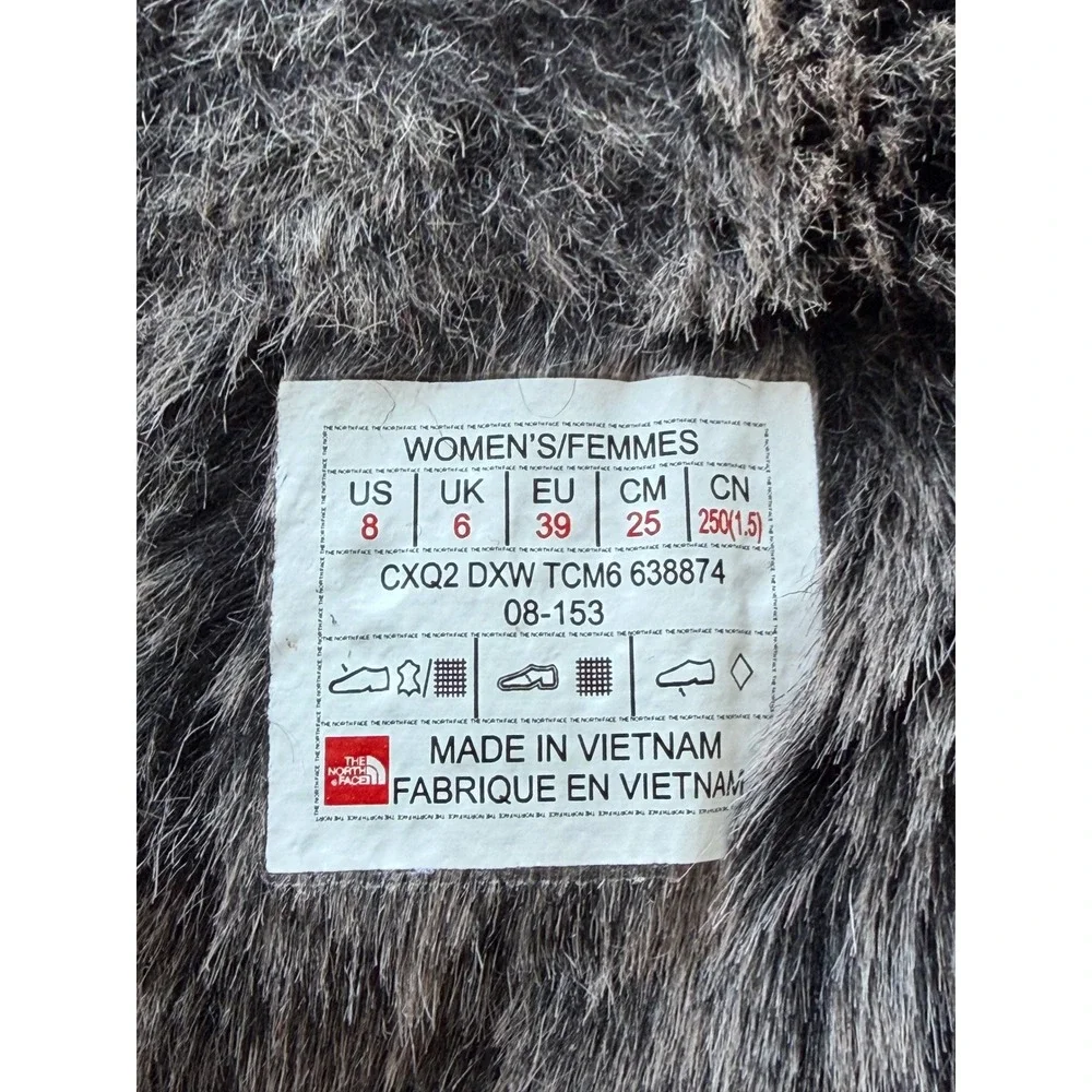 The North Face Shellista Women's Winter Boots Black Fur Lined US 8 EU‎ 39