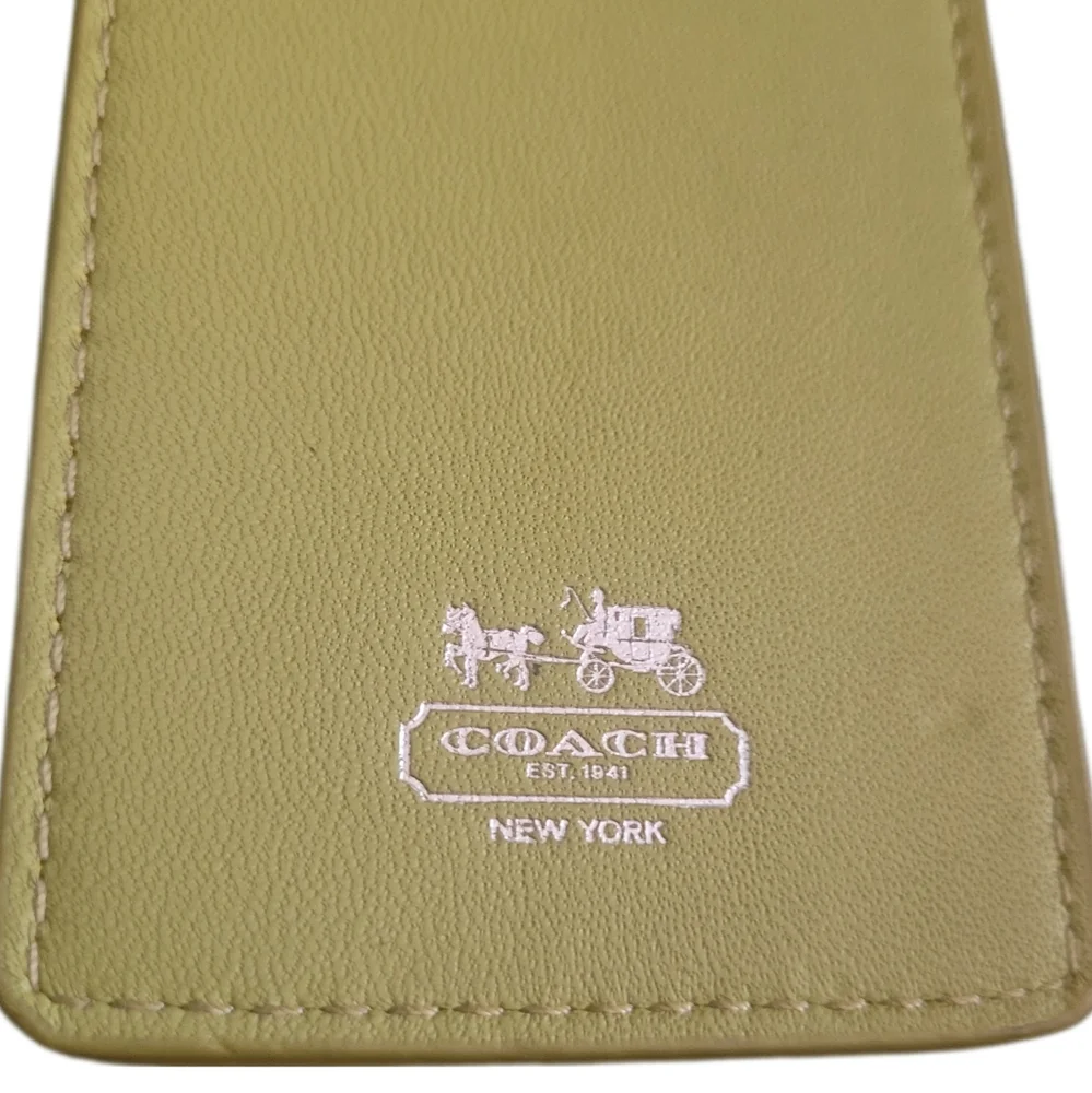 Coach leather luggage
