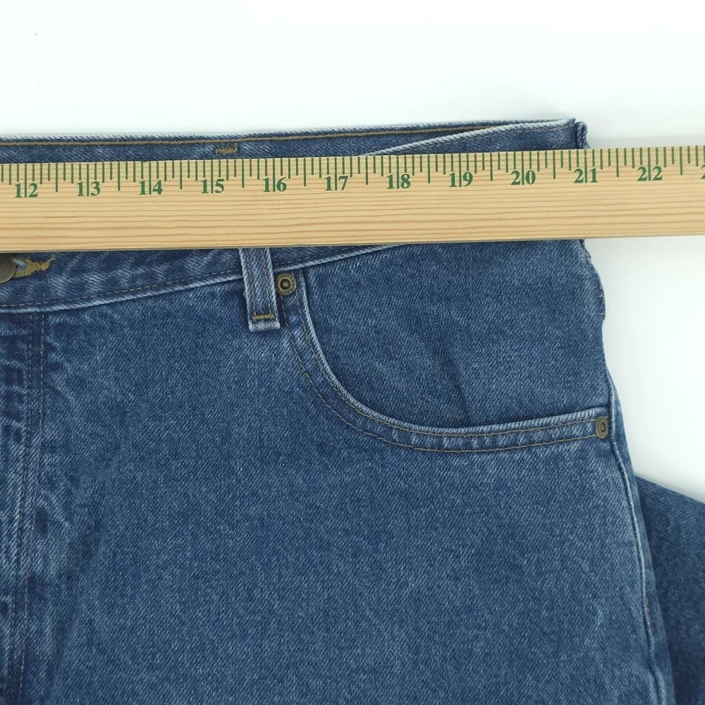 Carhartt Blue Jeans Mens 42X30 Relaxed Fit Denim Straight‎ Leg Work
