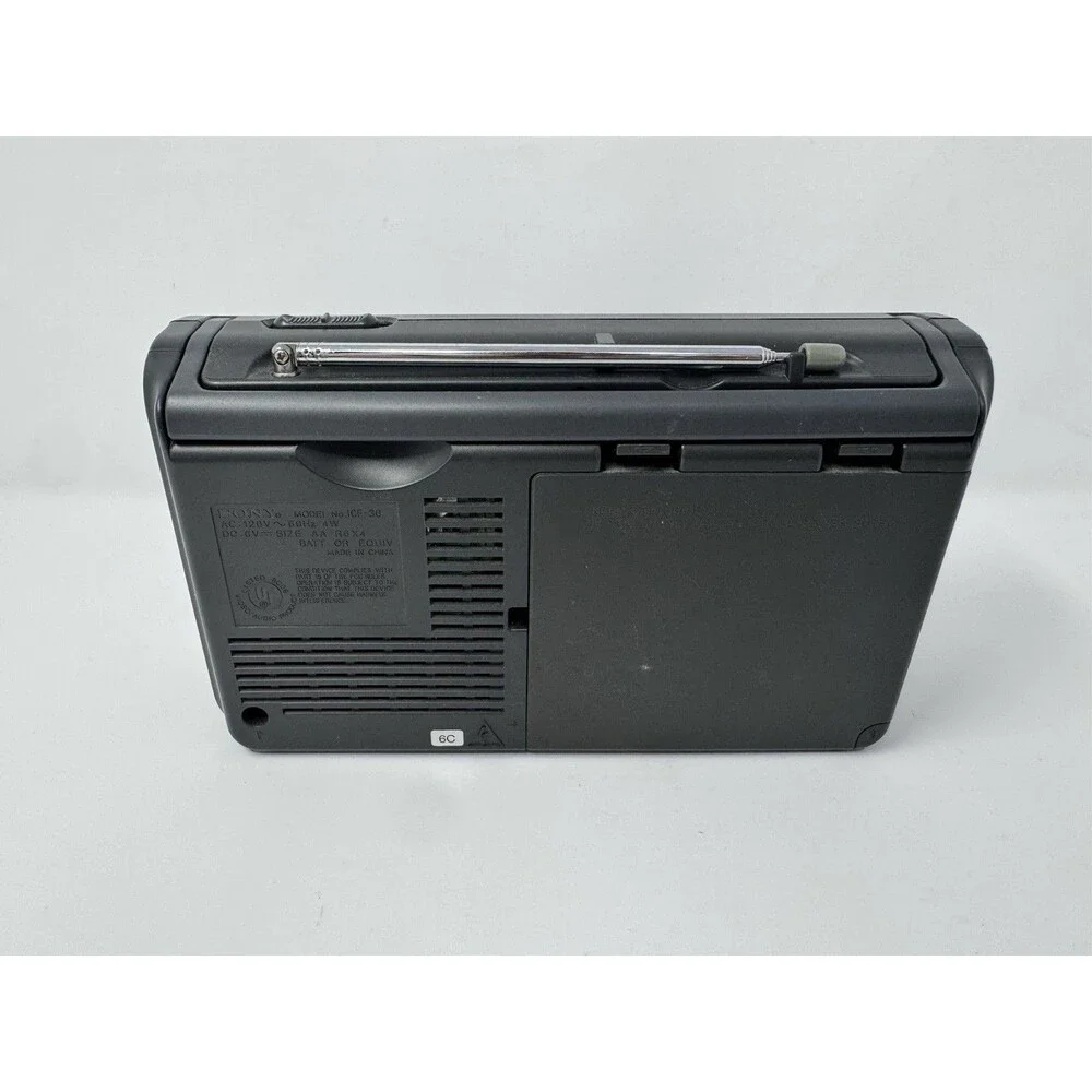 Sony ICF-36 Weather TV FM AM 4 Band Portable Radio Tested Working (Video)