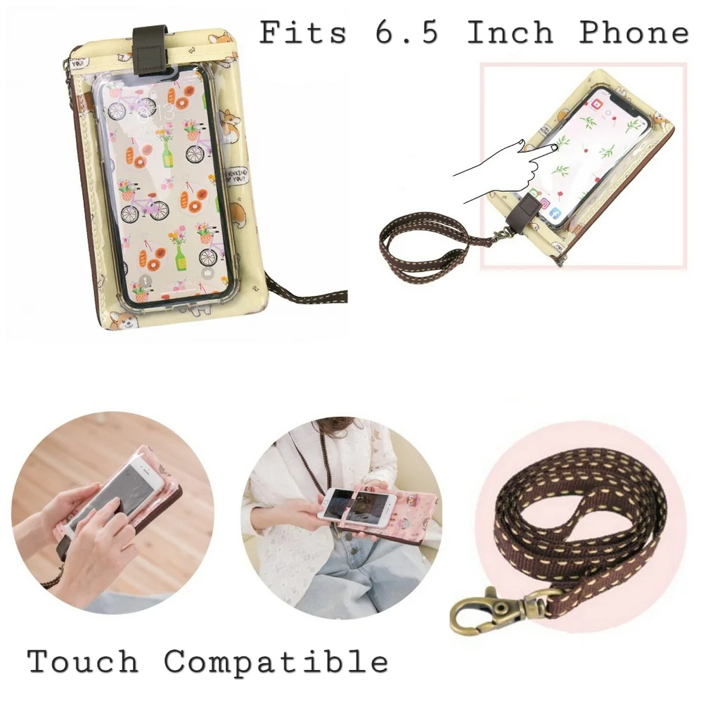 Waterproof Boba Phone Case Pouch W/ Neck Strap