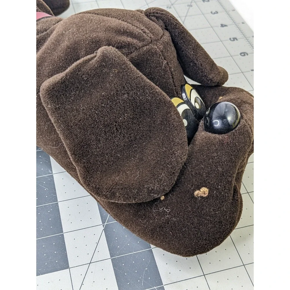Tonka‎ Pound Puppies Brown Dog Plush Collar 17 Inch 1985 Stuffed Animal Toy