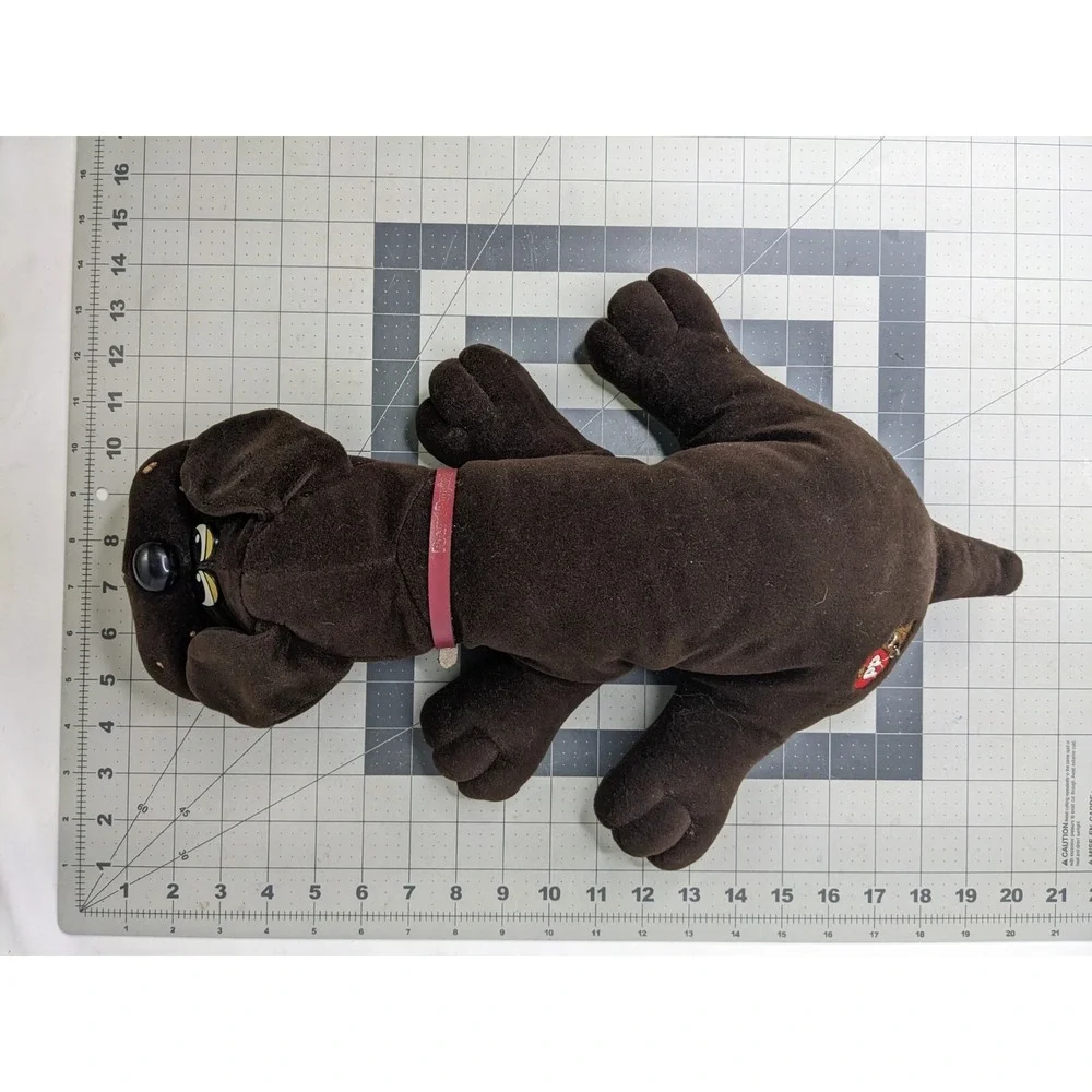 Tonka‎ Pound Puppies Brown Dog Plush Collar 17 Inch 1985 Stuffed Animal Toy