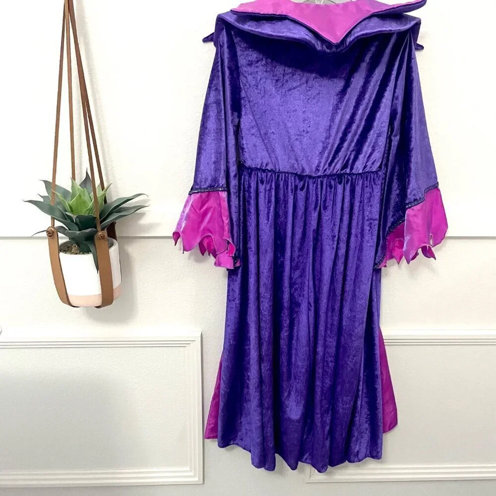 Disney Store Maleficient Dress Up Halloween Costume Purple Girls Size 7/8