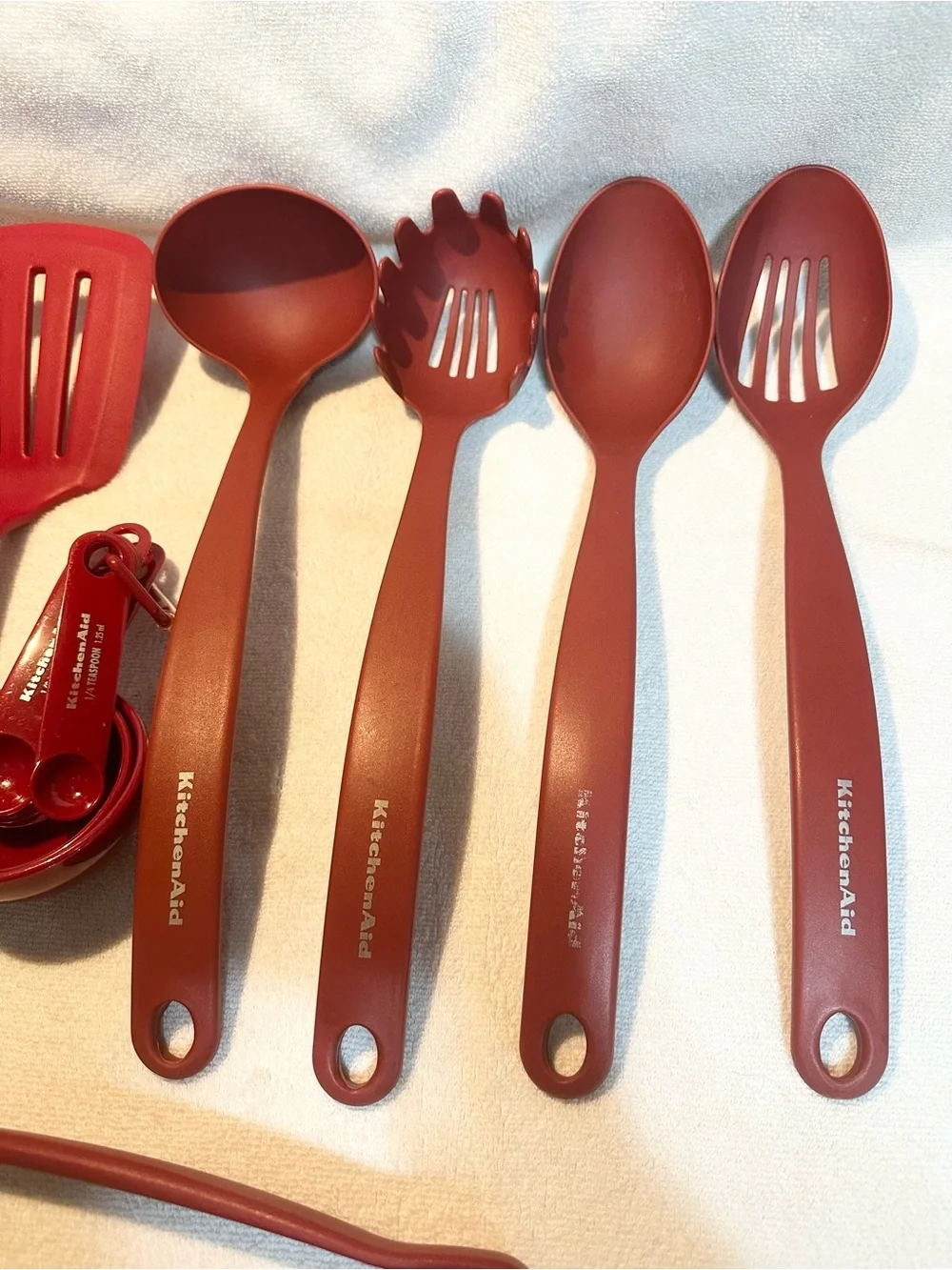 KitchenAid 9 piece utensil tool set silicone and plastic