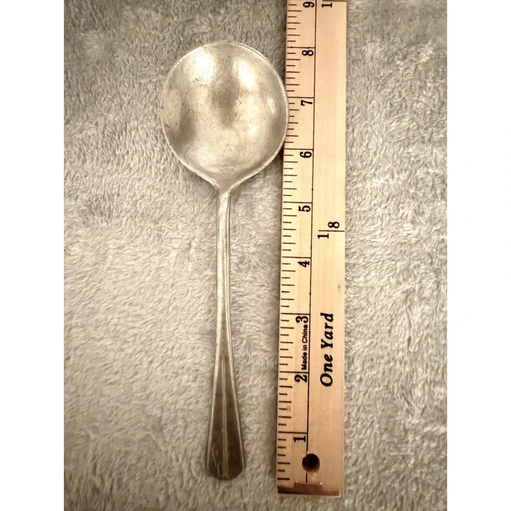 Vintage Cast Aluminum Serving Spoon 