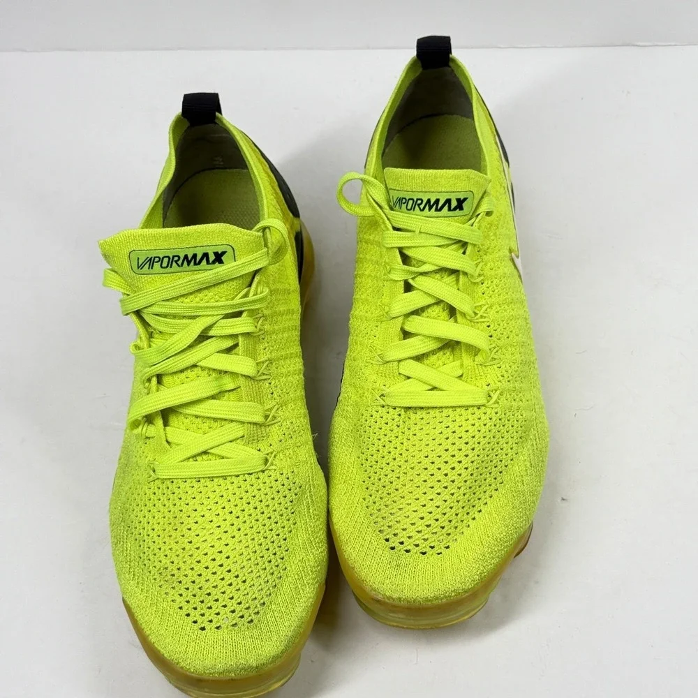 Nike Air VaporMax Flyknit 2 Running Sneakers Volt Flyknit Breathable Size 8