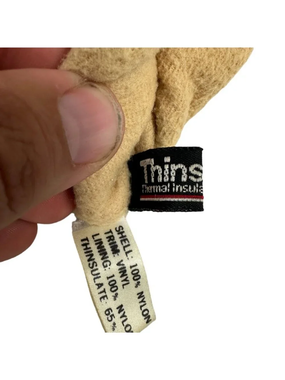 Thinsulate lined gloves