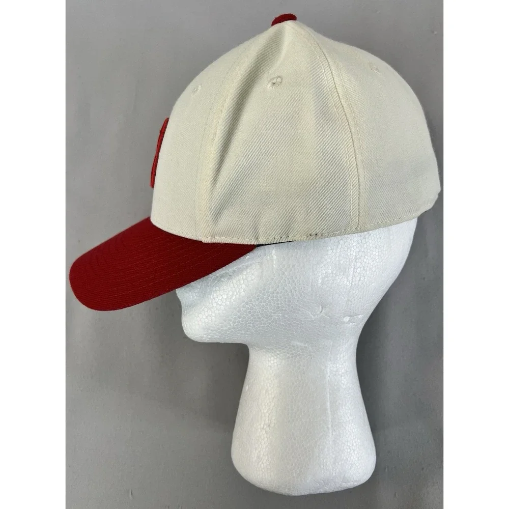 Rare American Needle Cream & Red 1909 Boston Red Sox Fitted Pro Model‎ Hat 7 Y2K