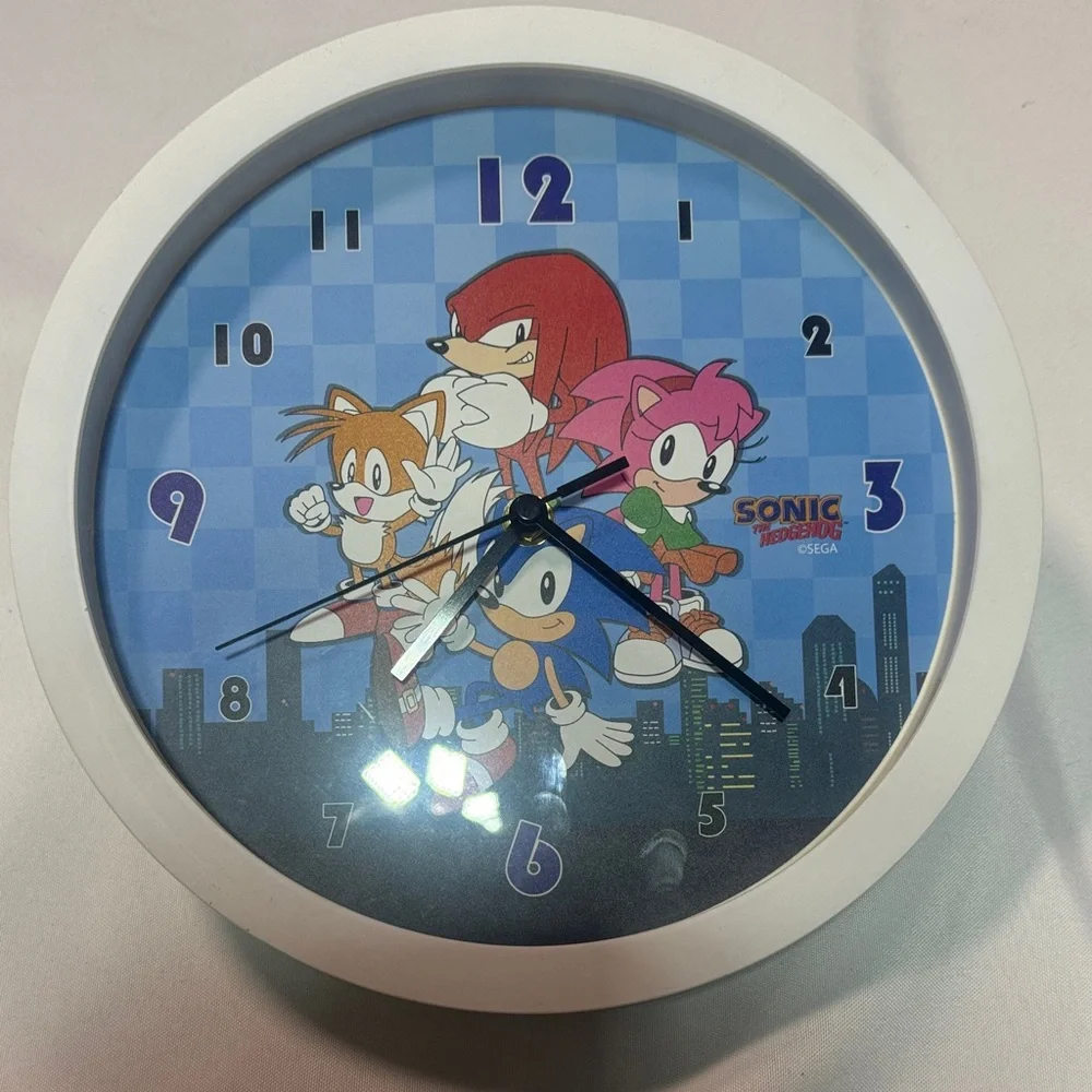 Sonic the Hedgehog White Wall Clock