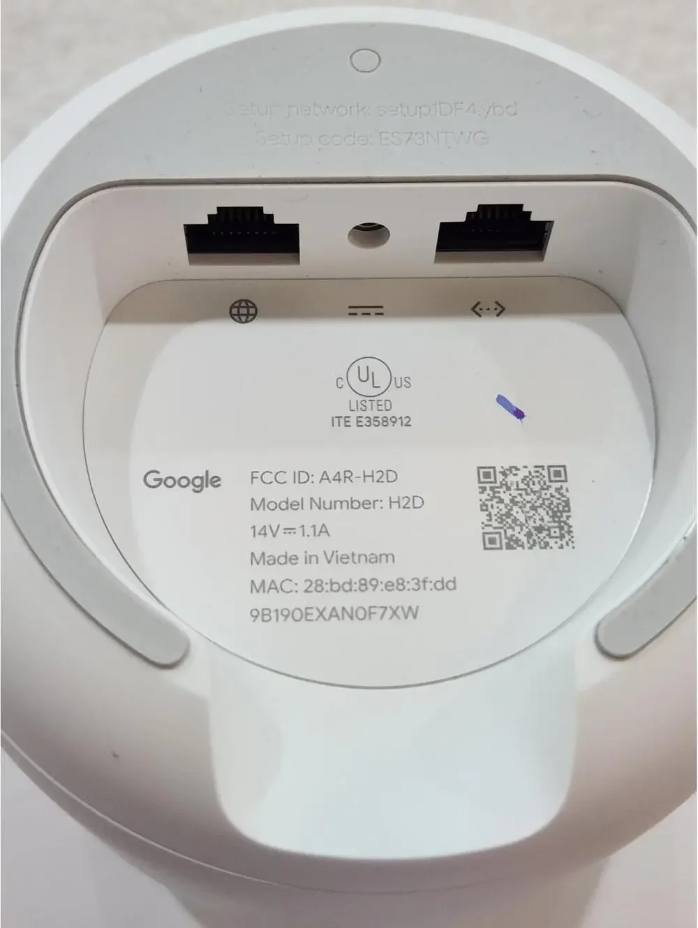 Google Nest H2D GA00595-US WiFi Router AC2200 2.4GHz/5GHz Untested, come as is