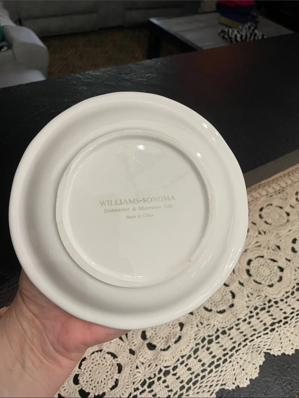 WilliamsSonomaChianti, Porto& Chardonnay White Ceramic Appetizer Plates-Set of 3