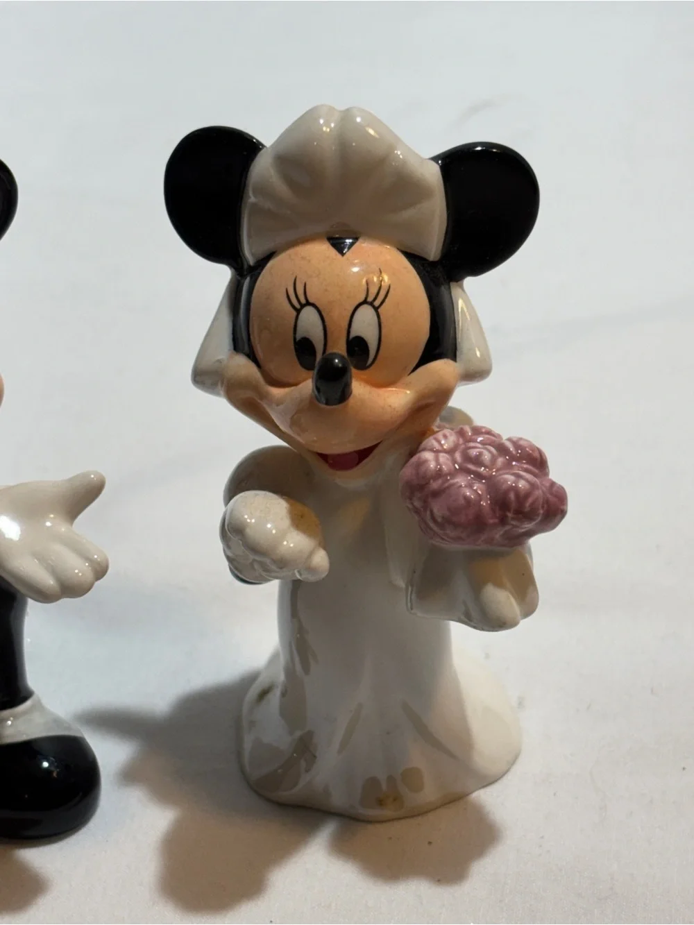 Mickey & Minnie Wedding Figurine Set - salt and pepper shakers