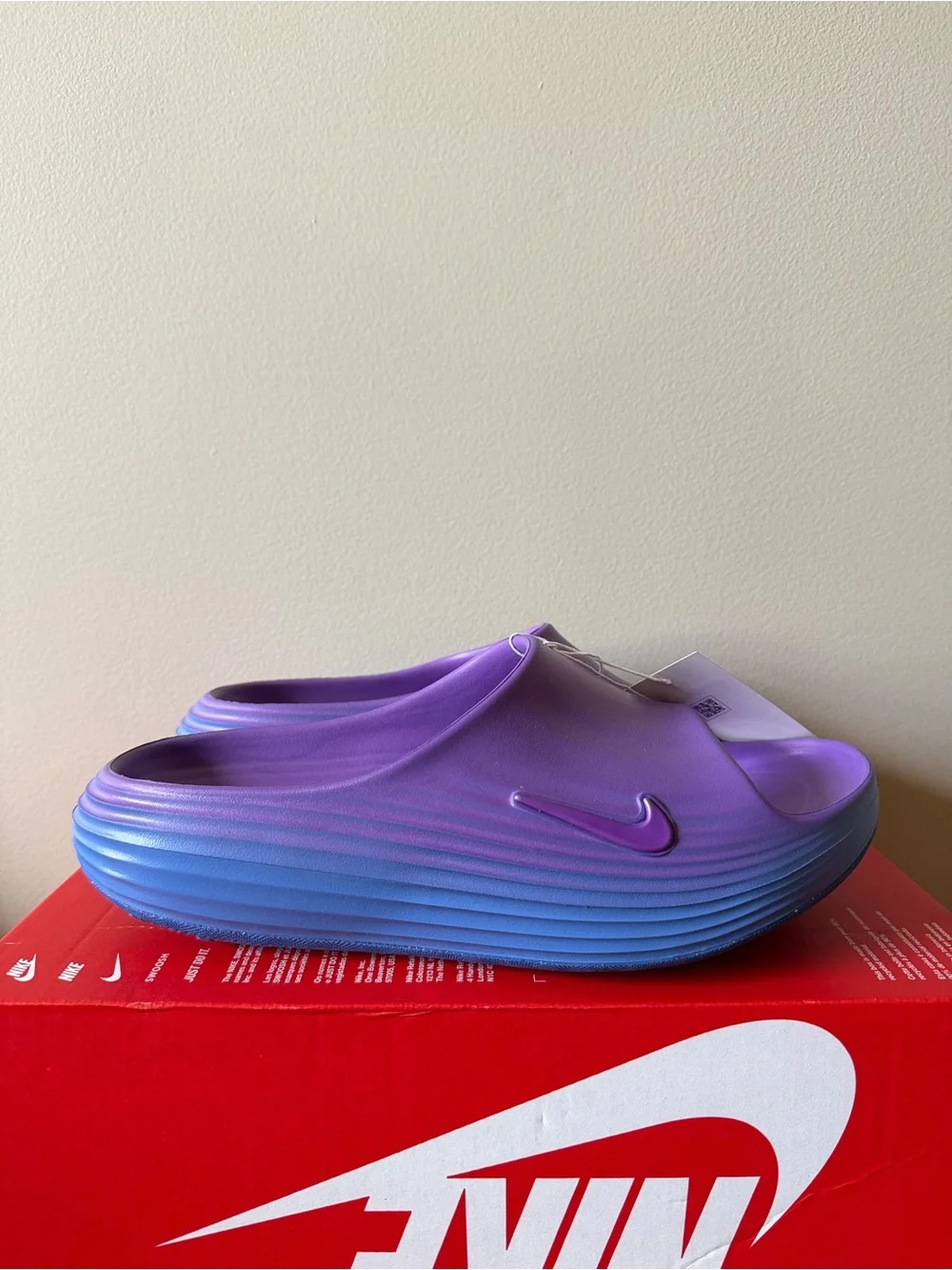 Nike REACTX REJUVEN8 Slide Bright Violet HV4484-500 Women’s Size 10