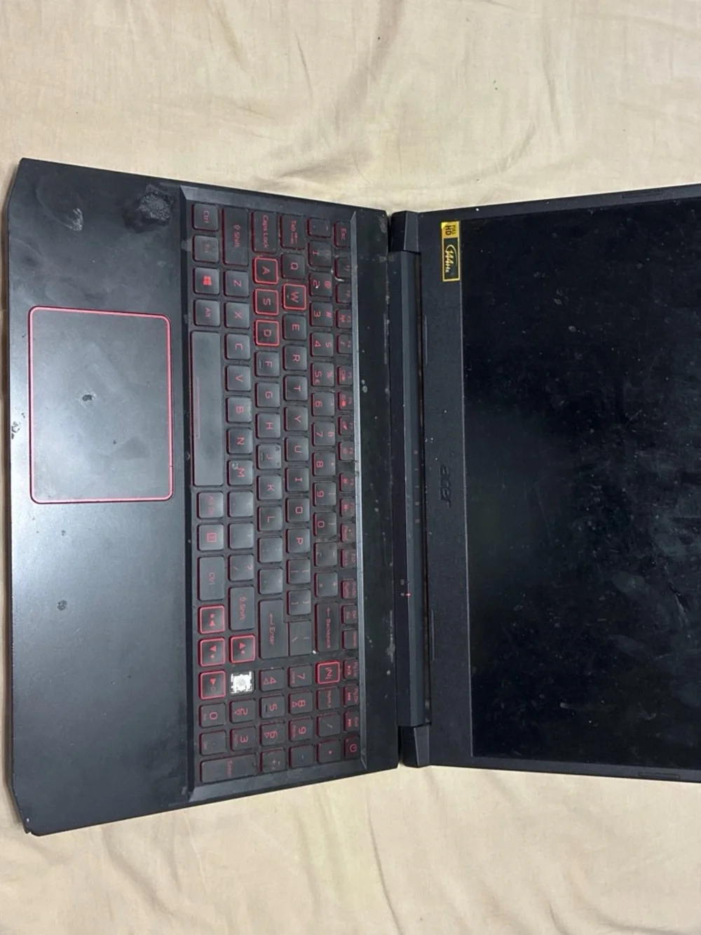 Acer Black Laptop with Brushed Finish