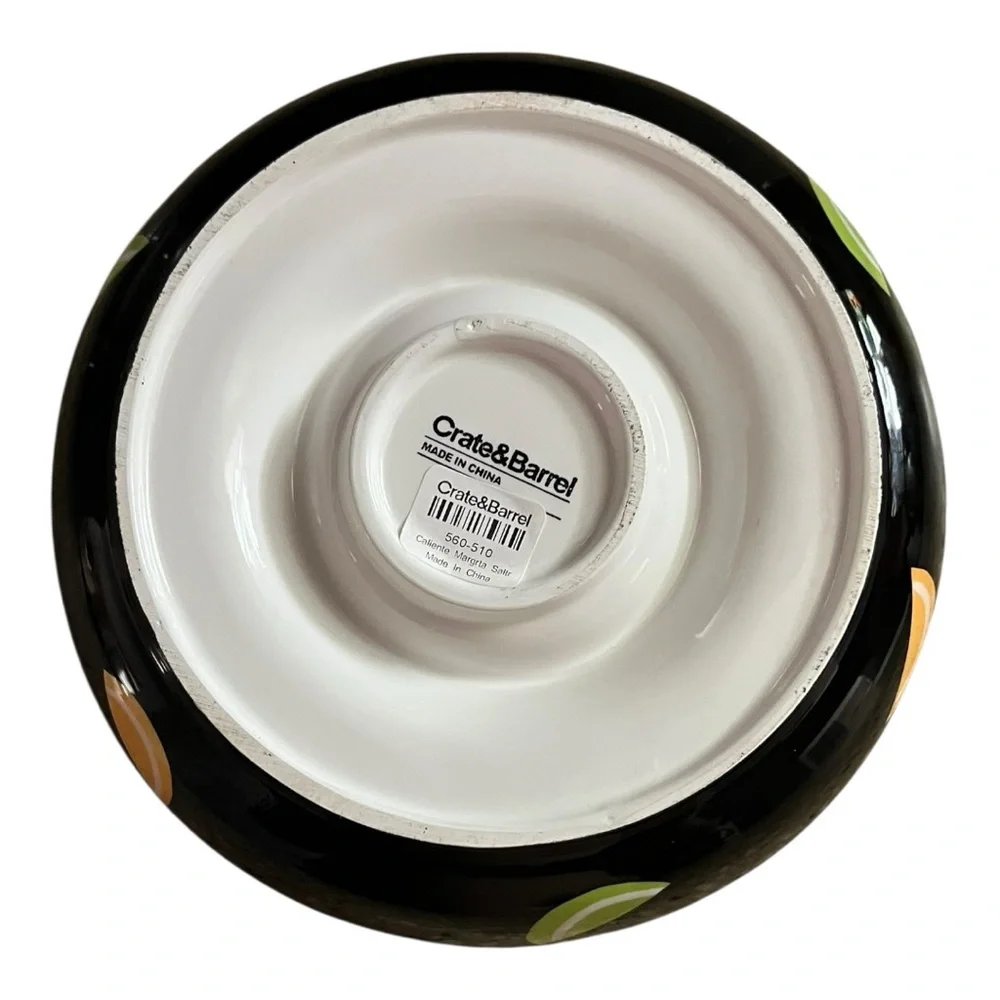 NWT Crate&Barrel Caliente Margarita salter dish