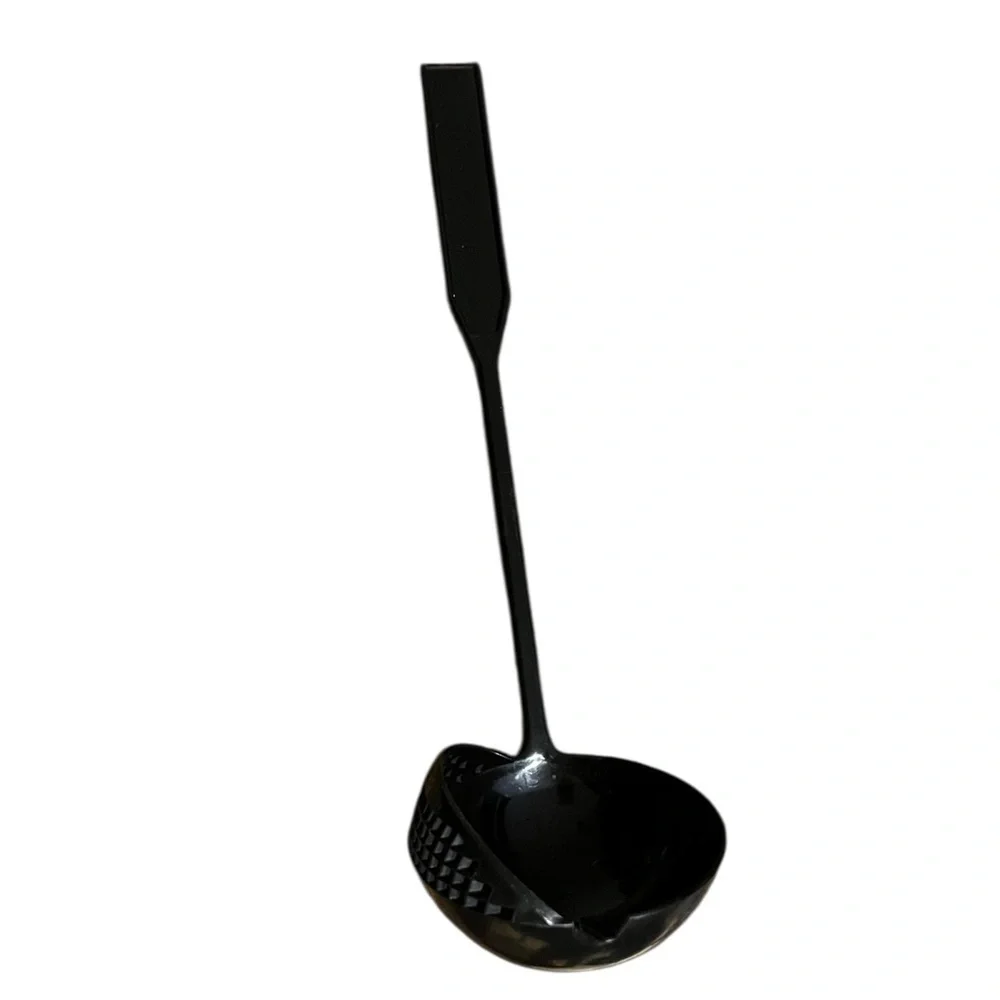 Scoop & stain black soup ladel serving spoon Cooking Utensil vintage made Canada