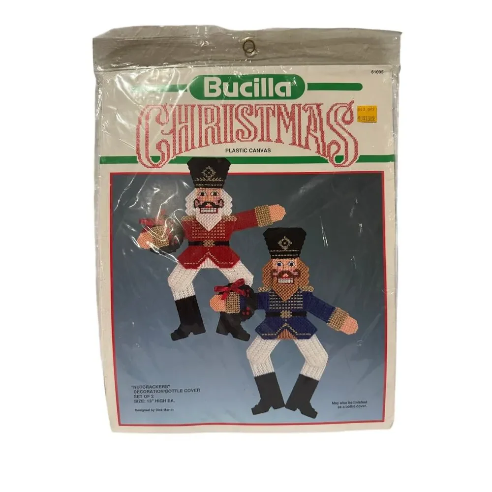 Bucilla Christmas Nutcracker Plastic Canvas Kit NIP 61095