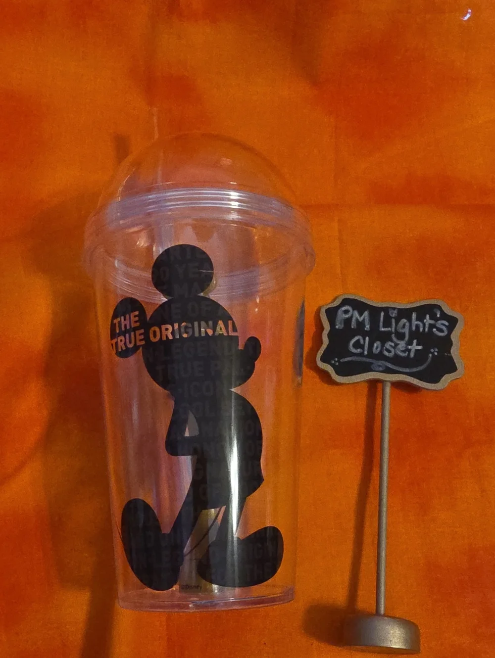 Zak! Designs 90th Anniversary Disney Clear Cup Black Mickey Silhouette Lid