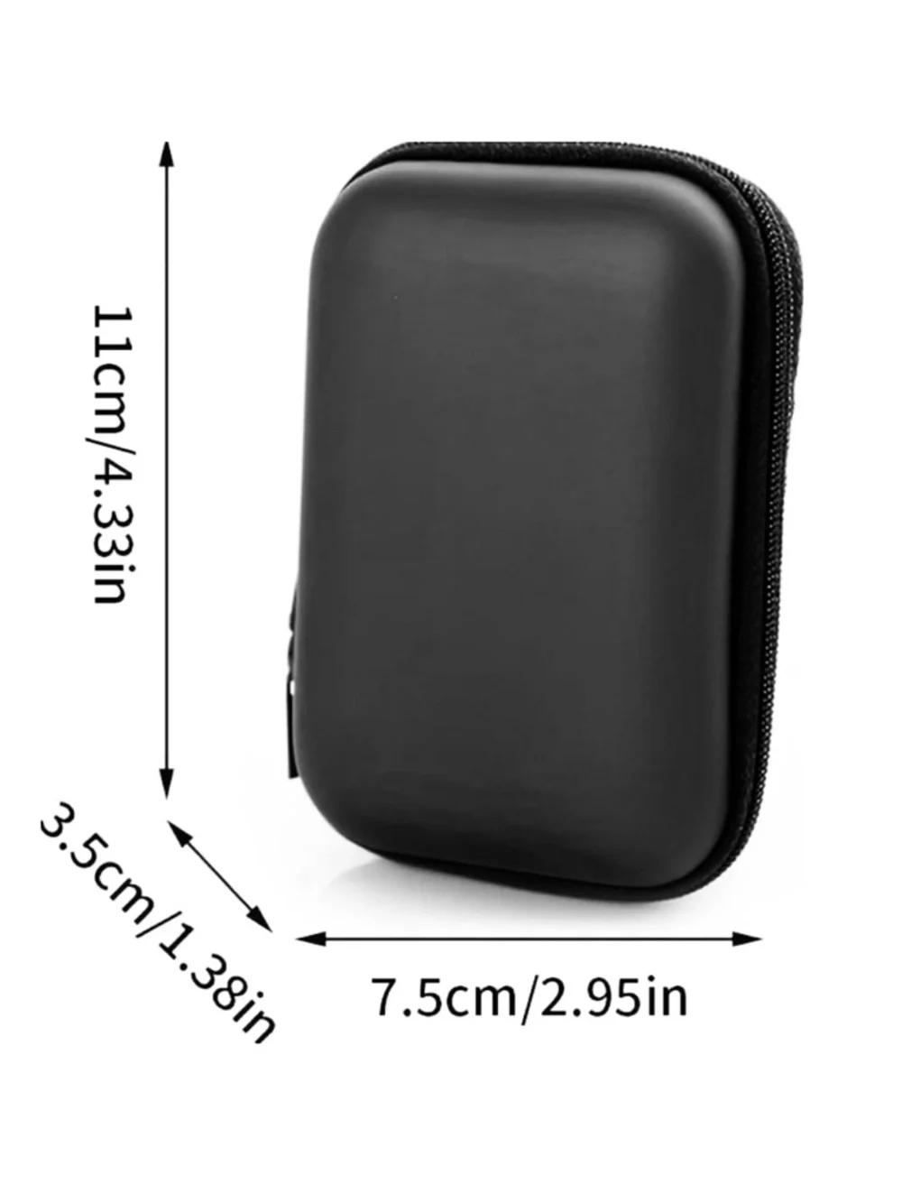 💞 New Black Portable Electronics Cable & Accessory Organizer Travel Case