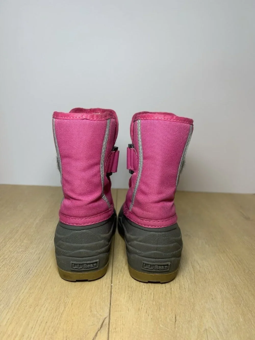 L.L. Bean Northwoods Boots TODDLER Size 7 Pink 244950 Snow Boot Felt Lined VGUC