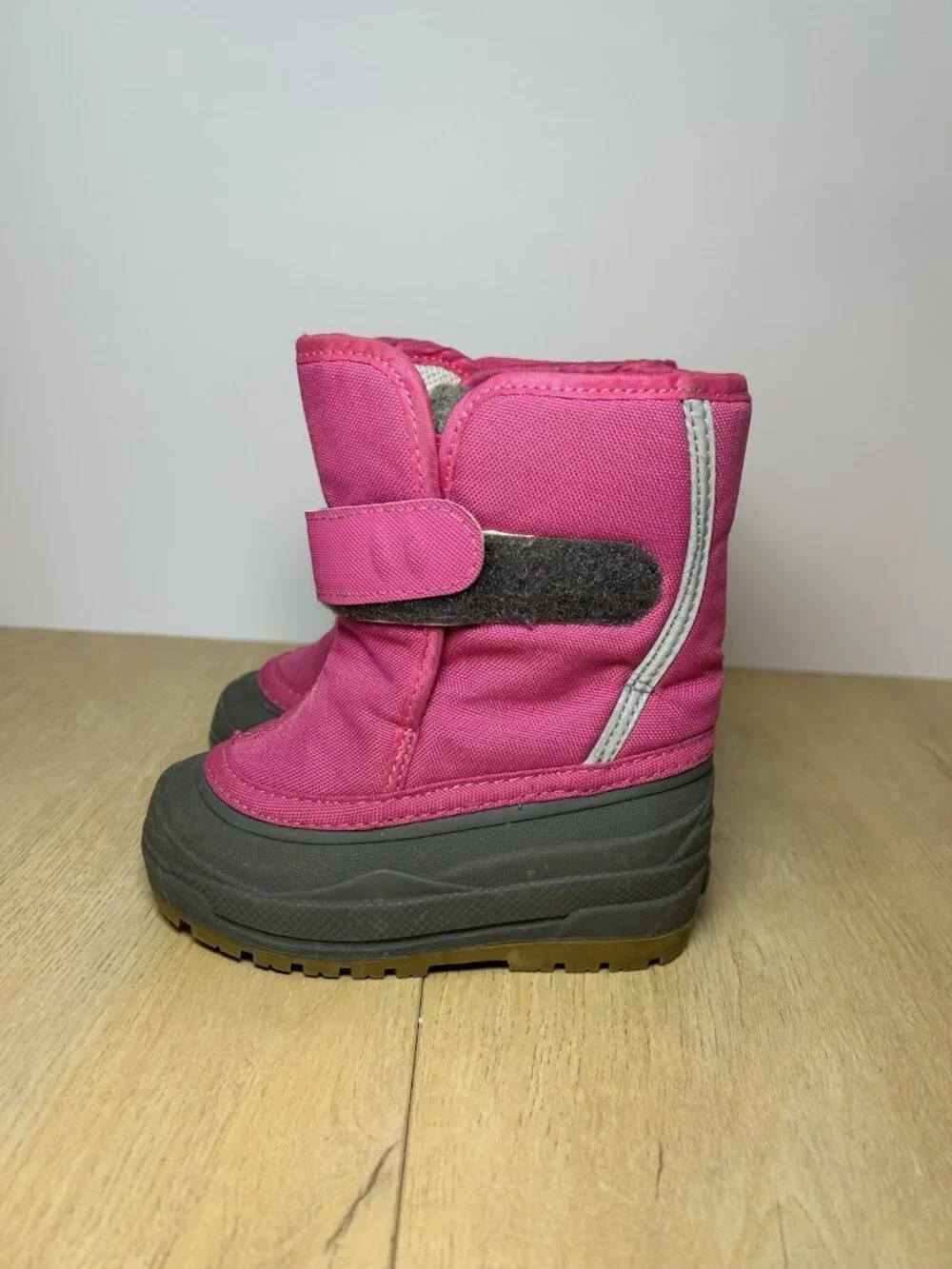 L.L. Bean Northwoods Boots TODDLER Size 7 Pink 244950 Snow Boot Felt Lined VGUC