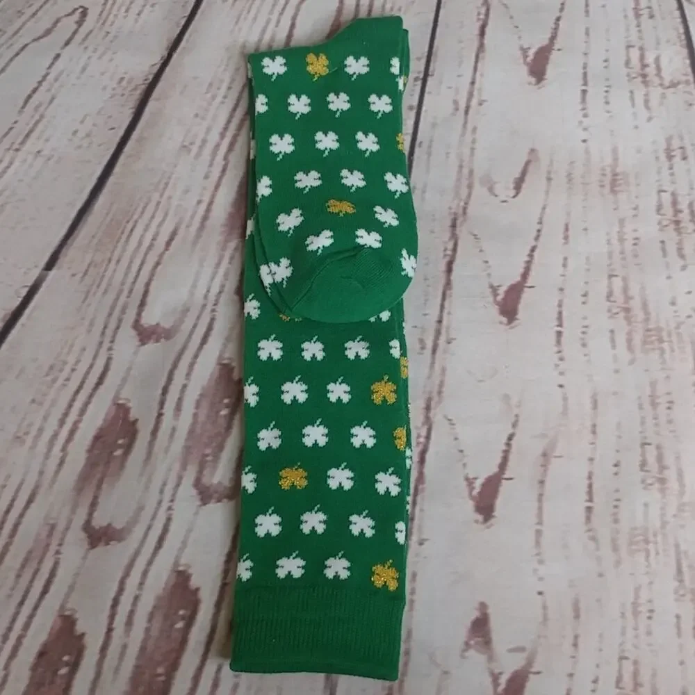 Four Leaf Clover Knee High Socks - 1 pair 455c