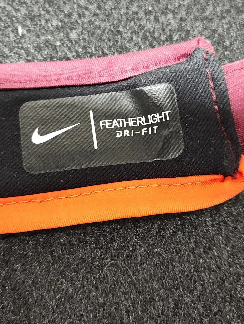 Nike Virginia Tech Hokies Sideline Performance Visor, Maroon/Orange Dri-Fit