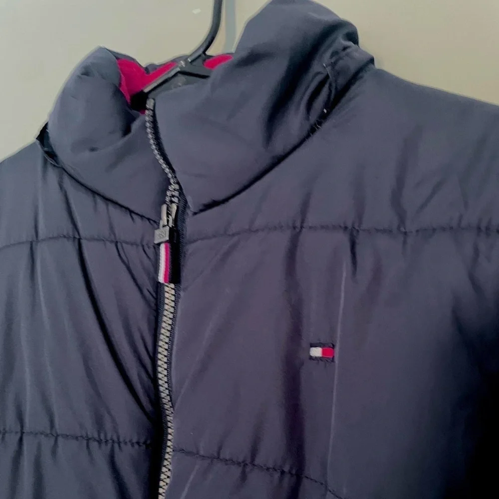 Tommy Hilfiger Navy Puffer Jacket | Youth L 14/16